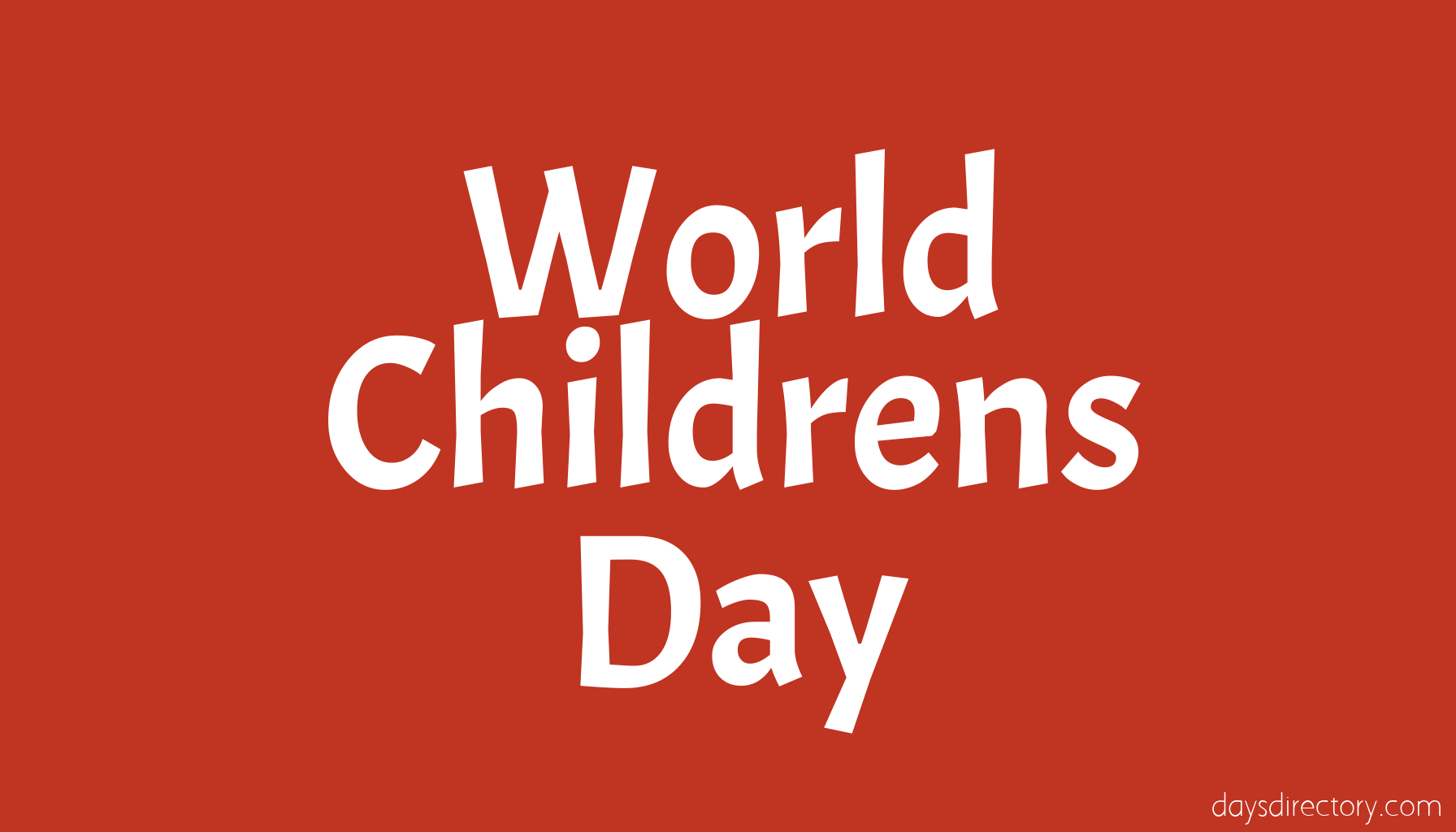World Childrens Day