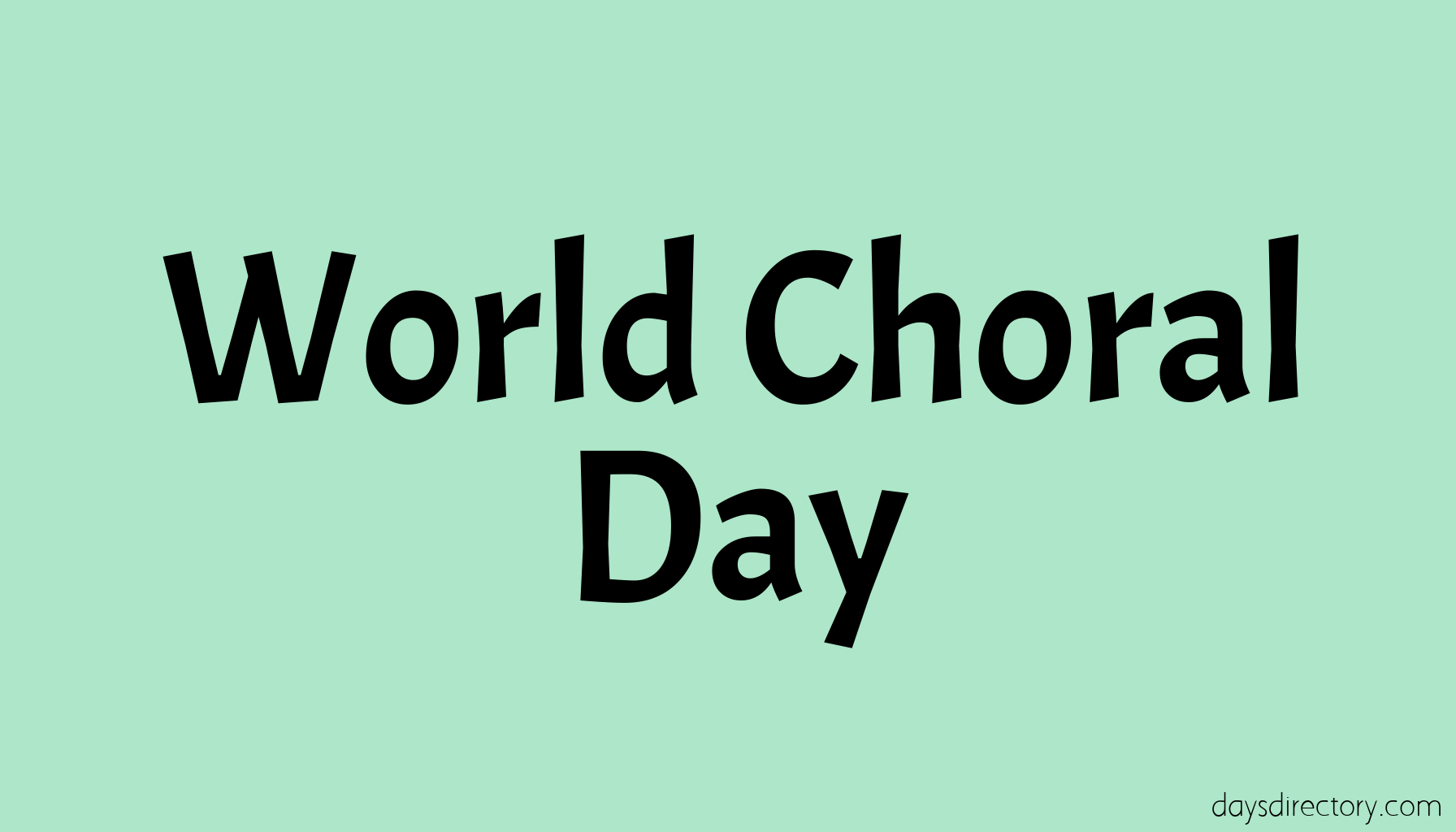 World Choral Day