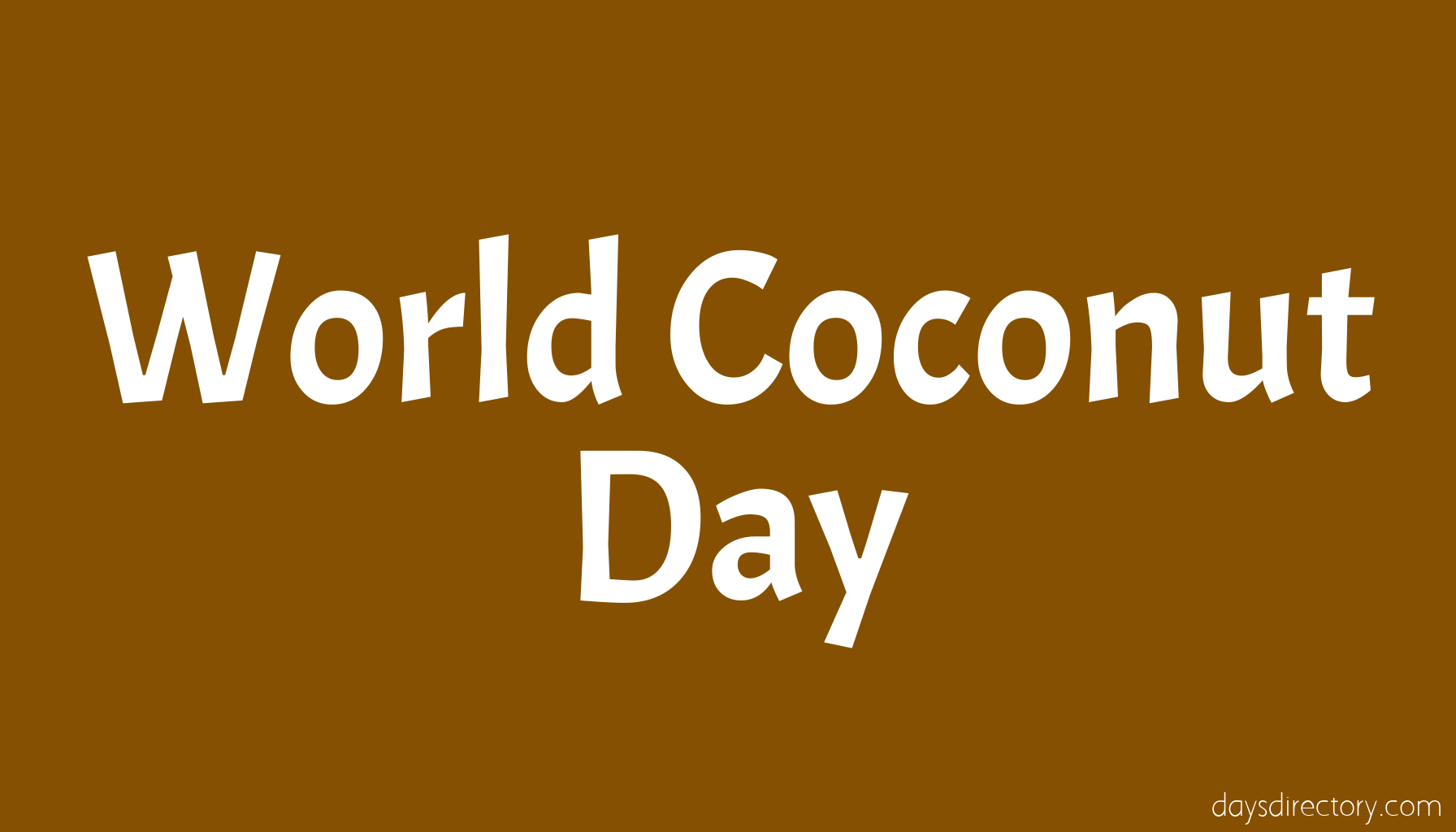 World Coconut Day