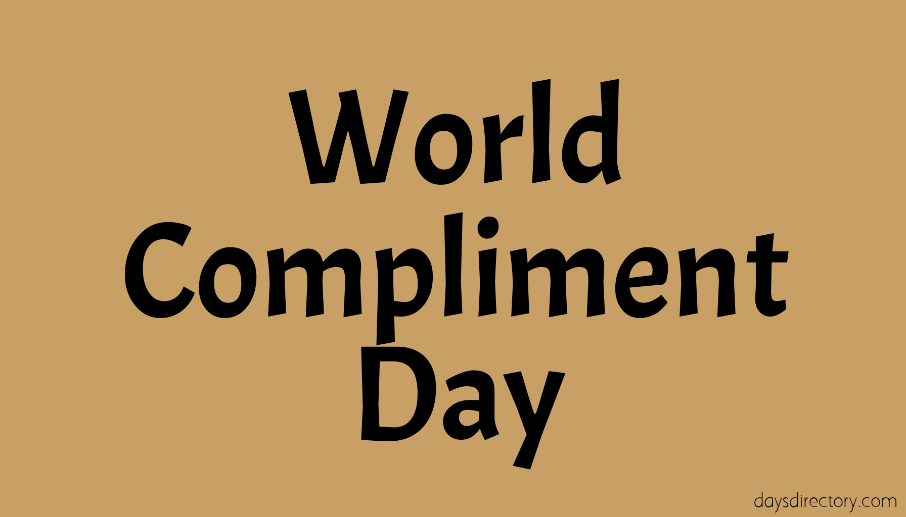 World Compliment Day