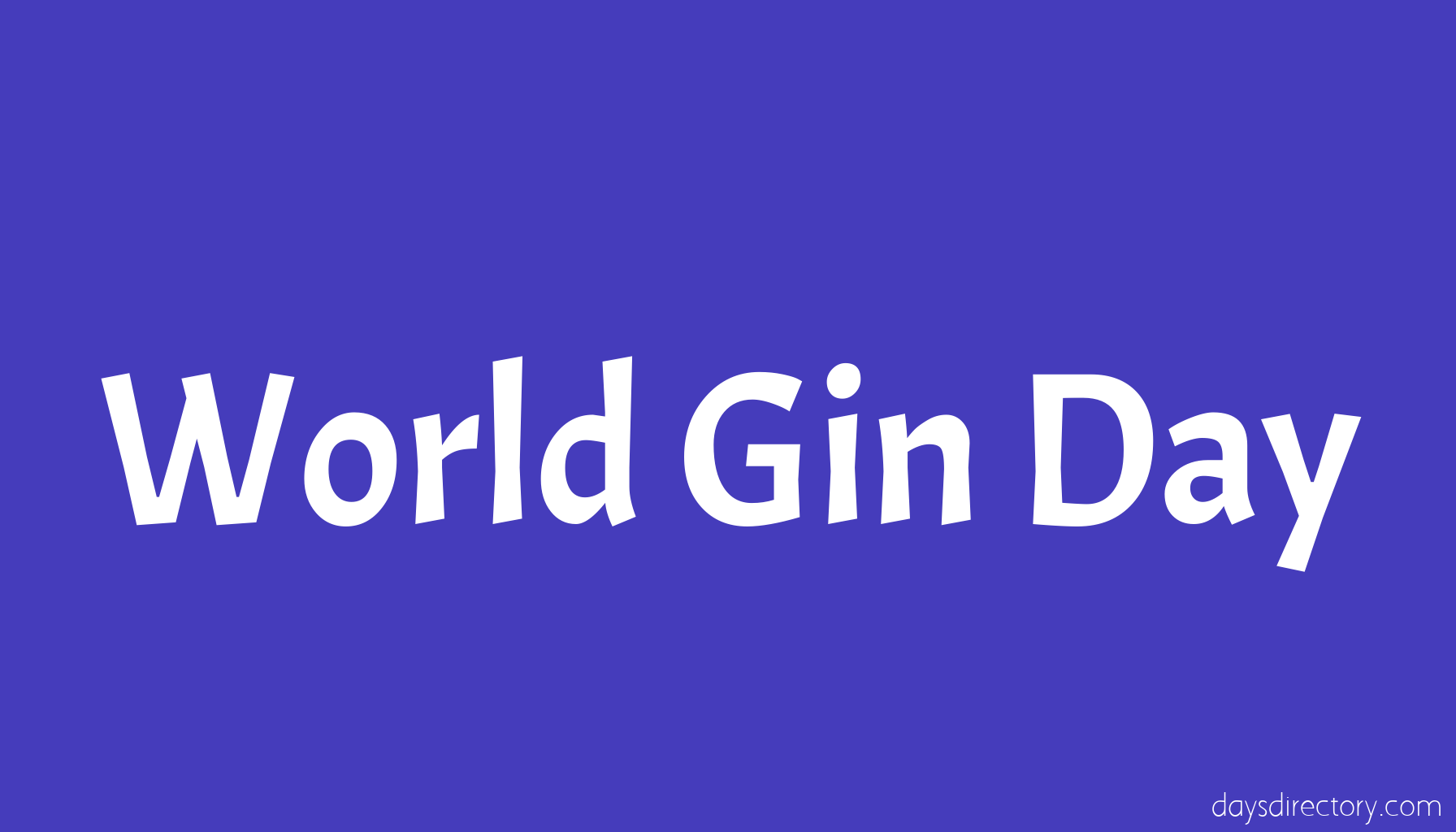 World Gin Day