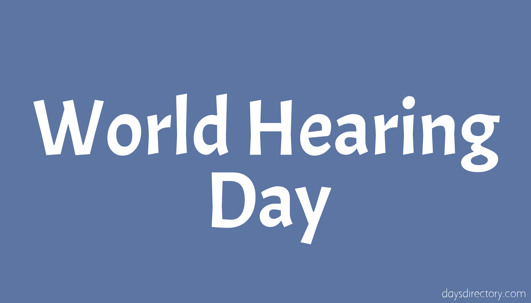 World Hearing Day