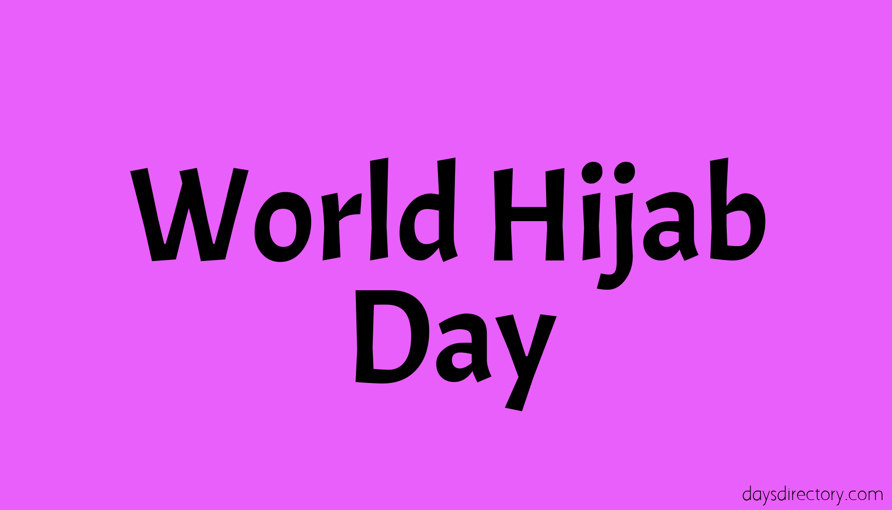 World Hijab Day