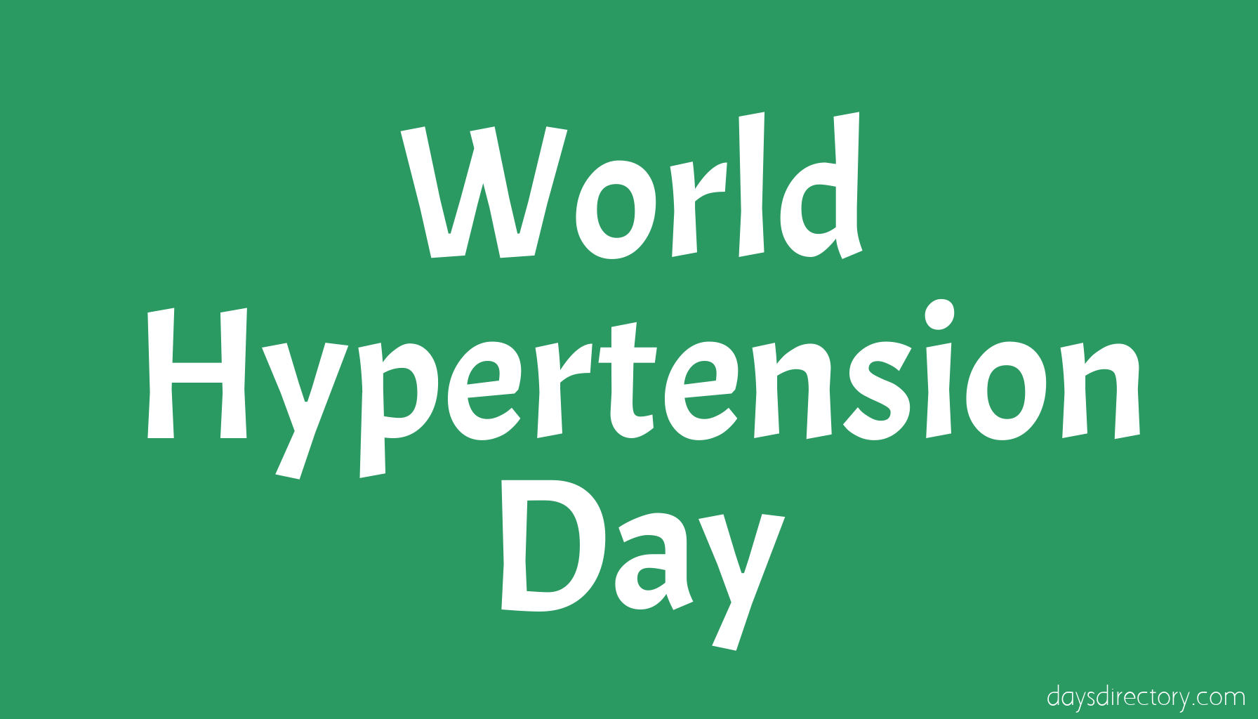 World Hypertension Day