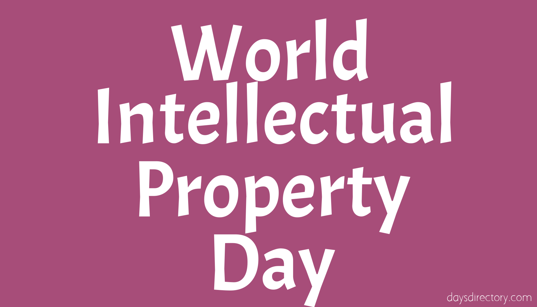 World Intellectual Property Day