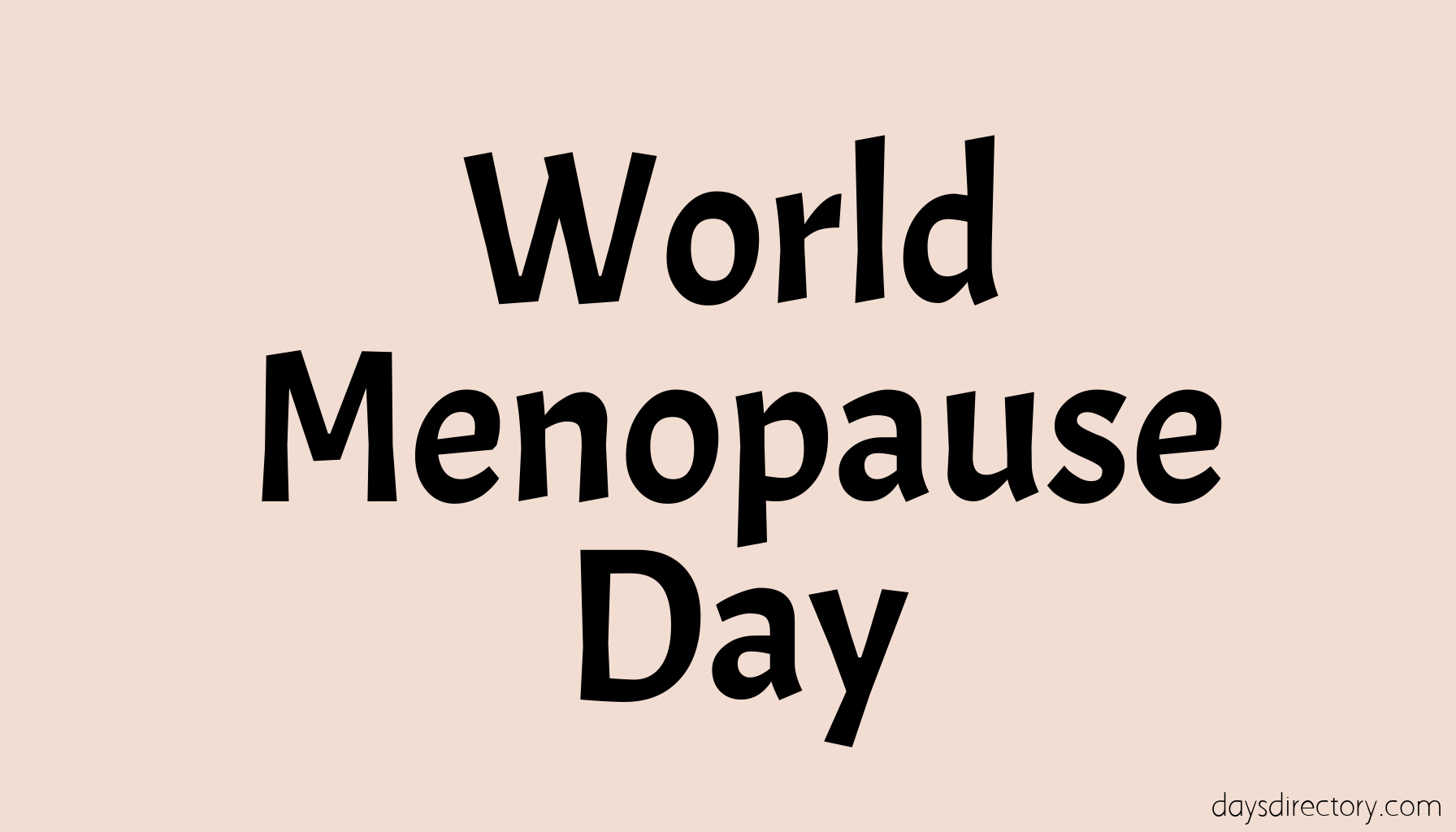 World Menopause Day