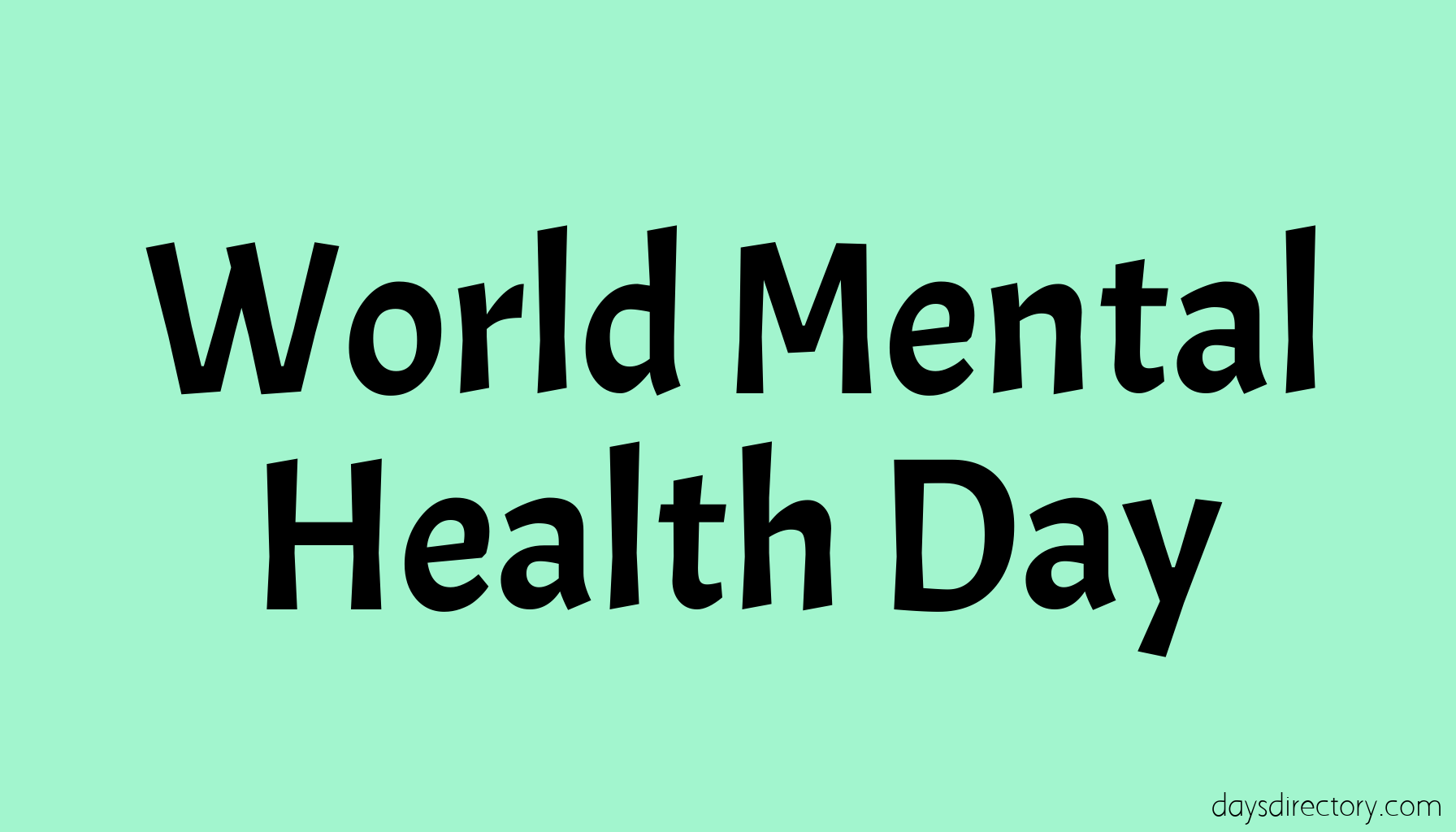 World Mental Health Day