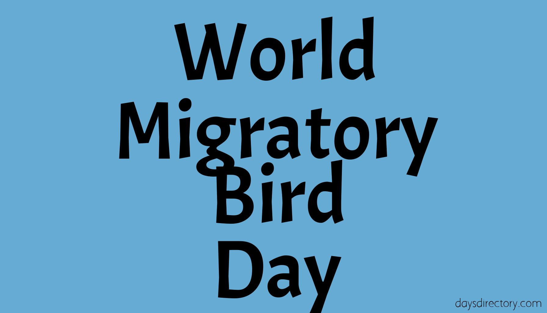 World Migratory Bird Day