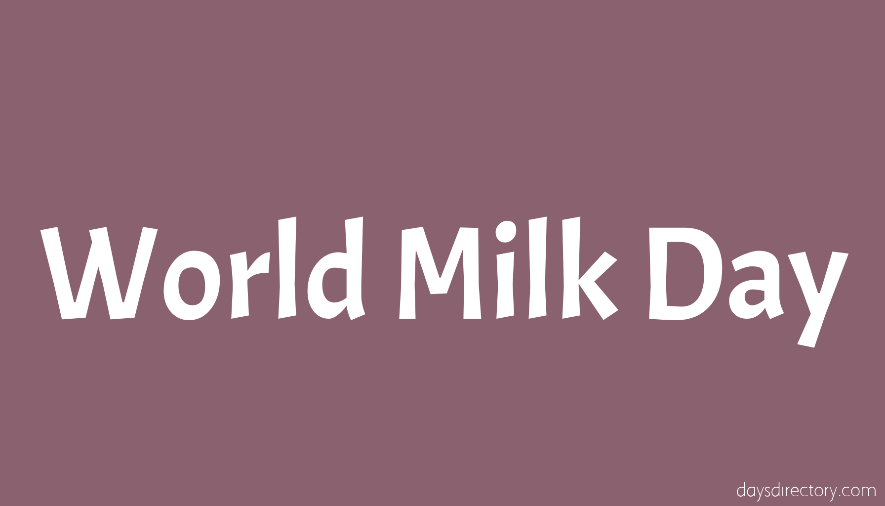 World Milk Day