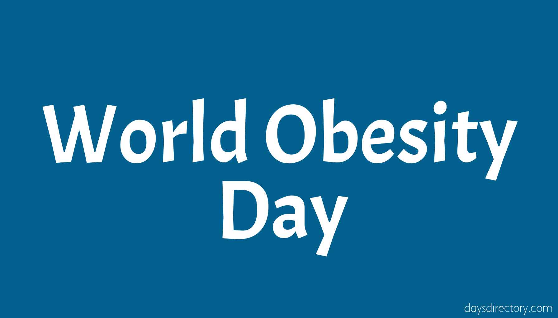 World Obesity Day