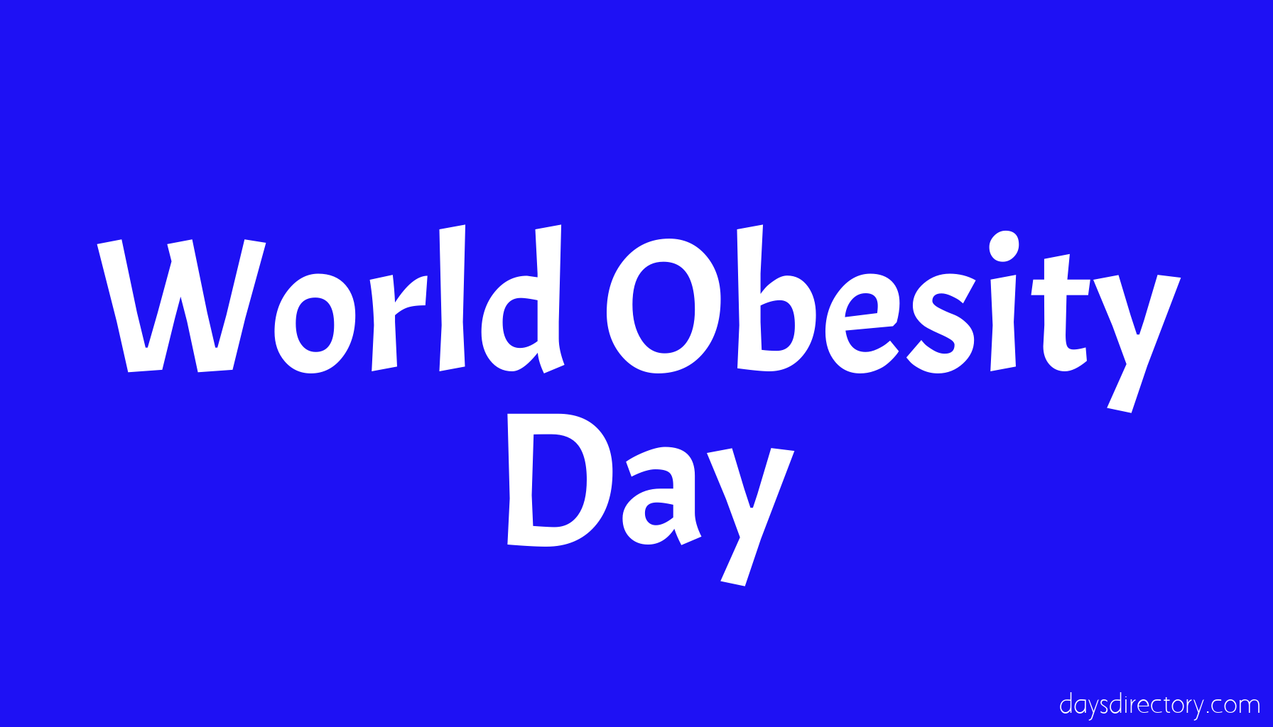 World Obesity Day
