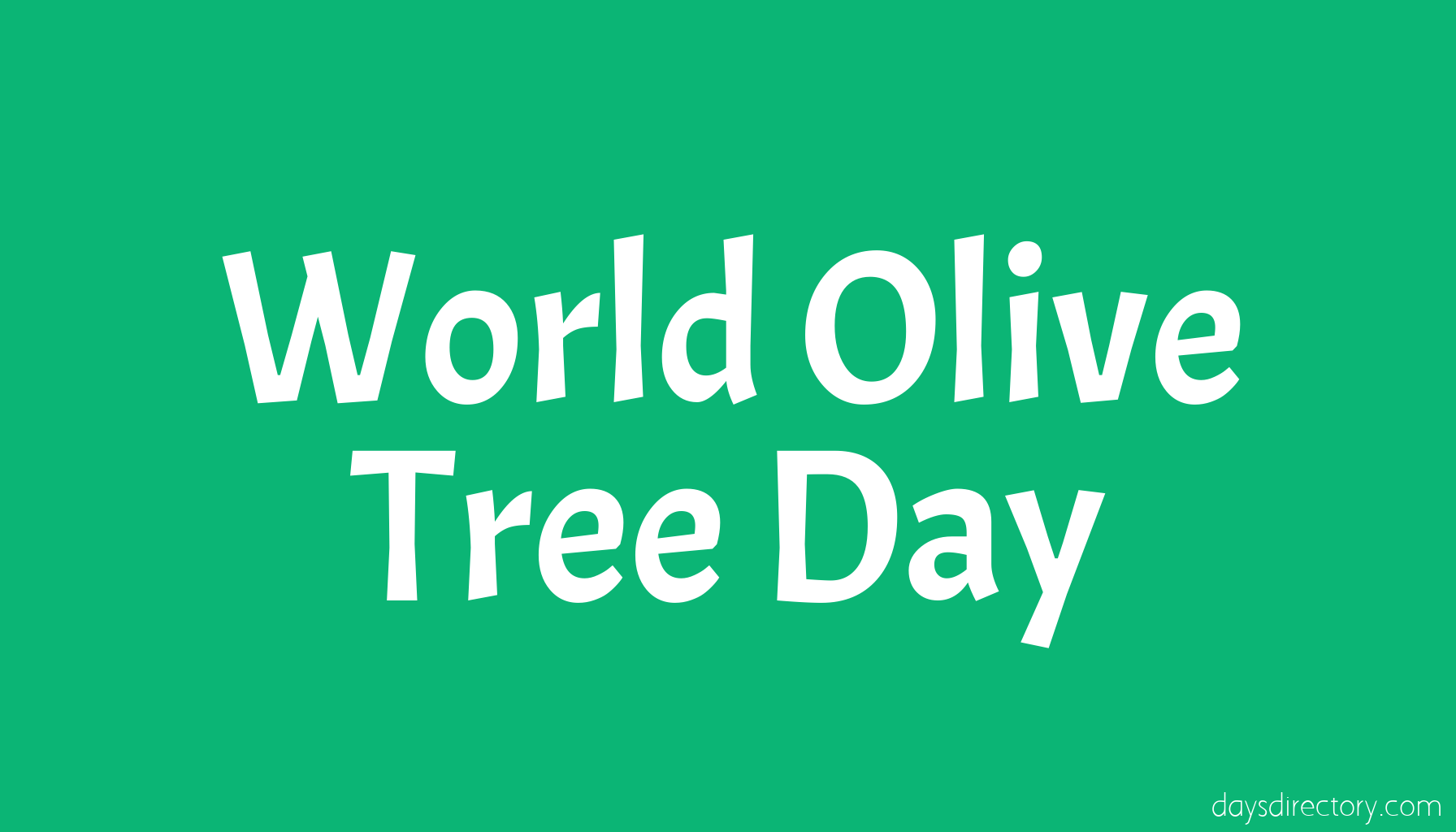 World Olive Tree Day