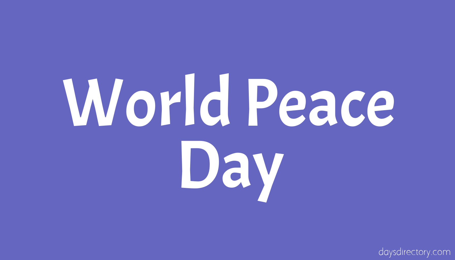World Peace Day