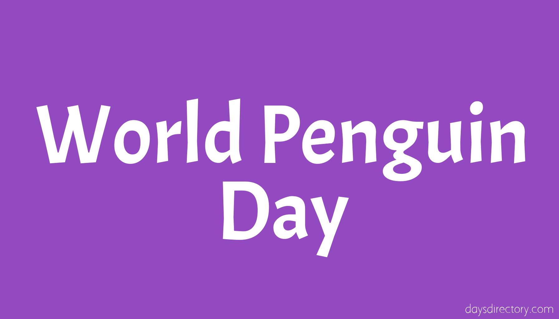 World Penguin Day