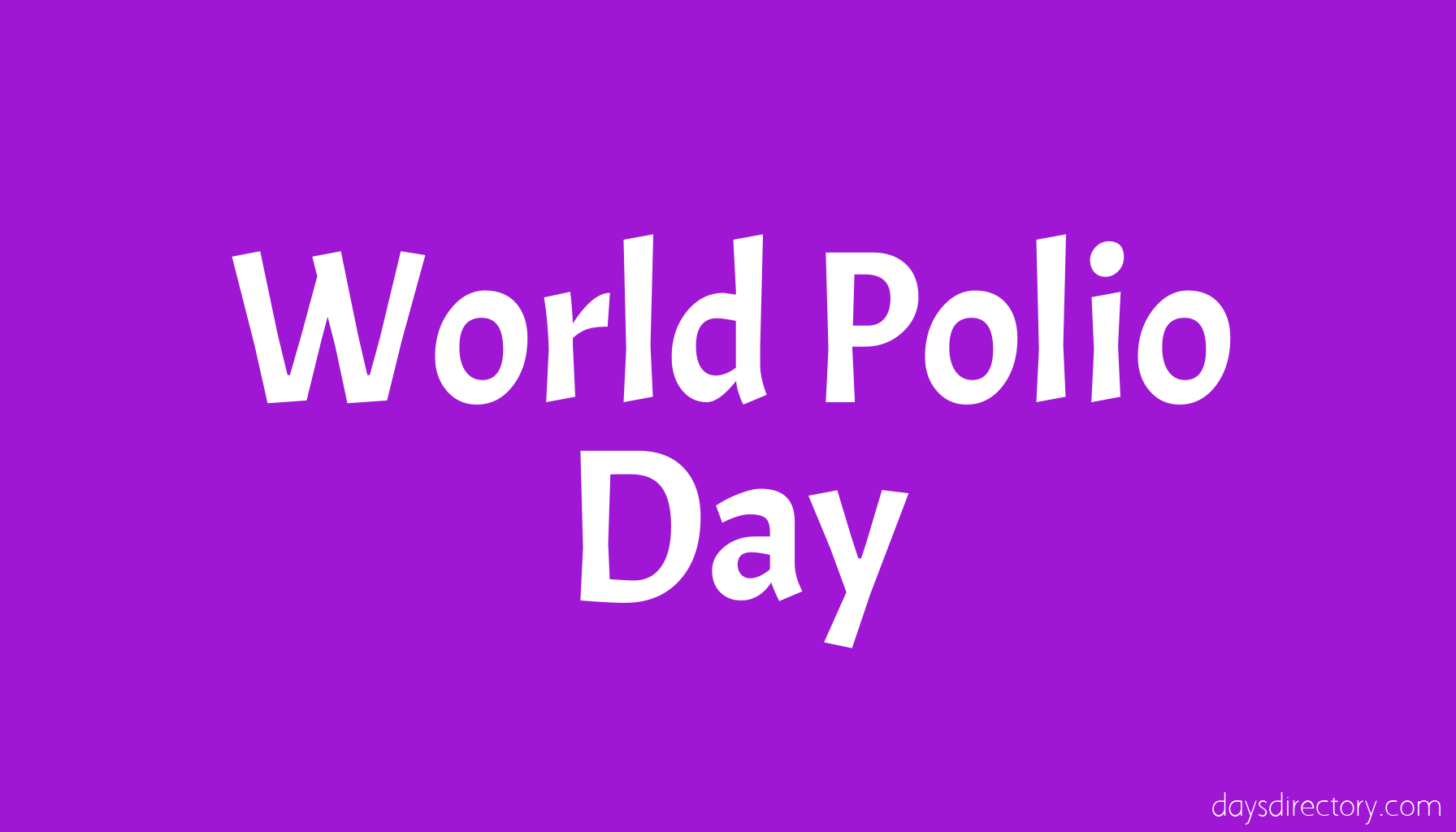 World Polio Day