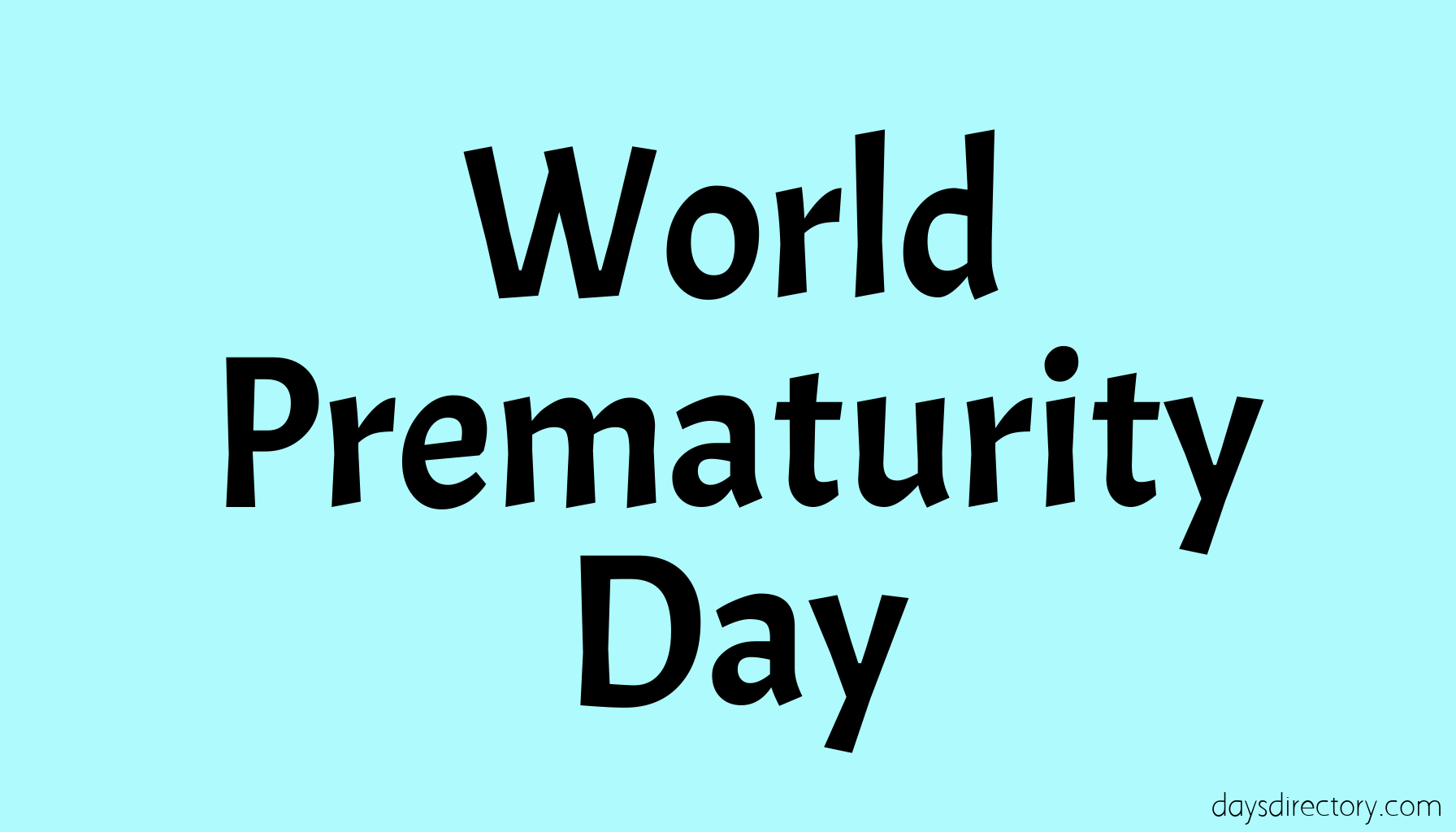World Prematurity Day
