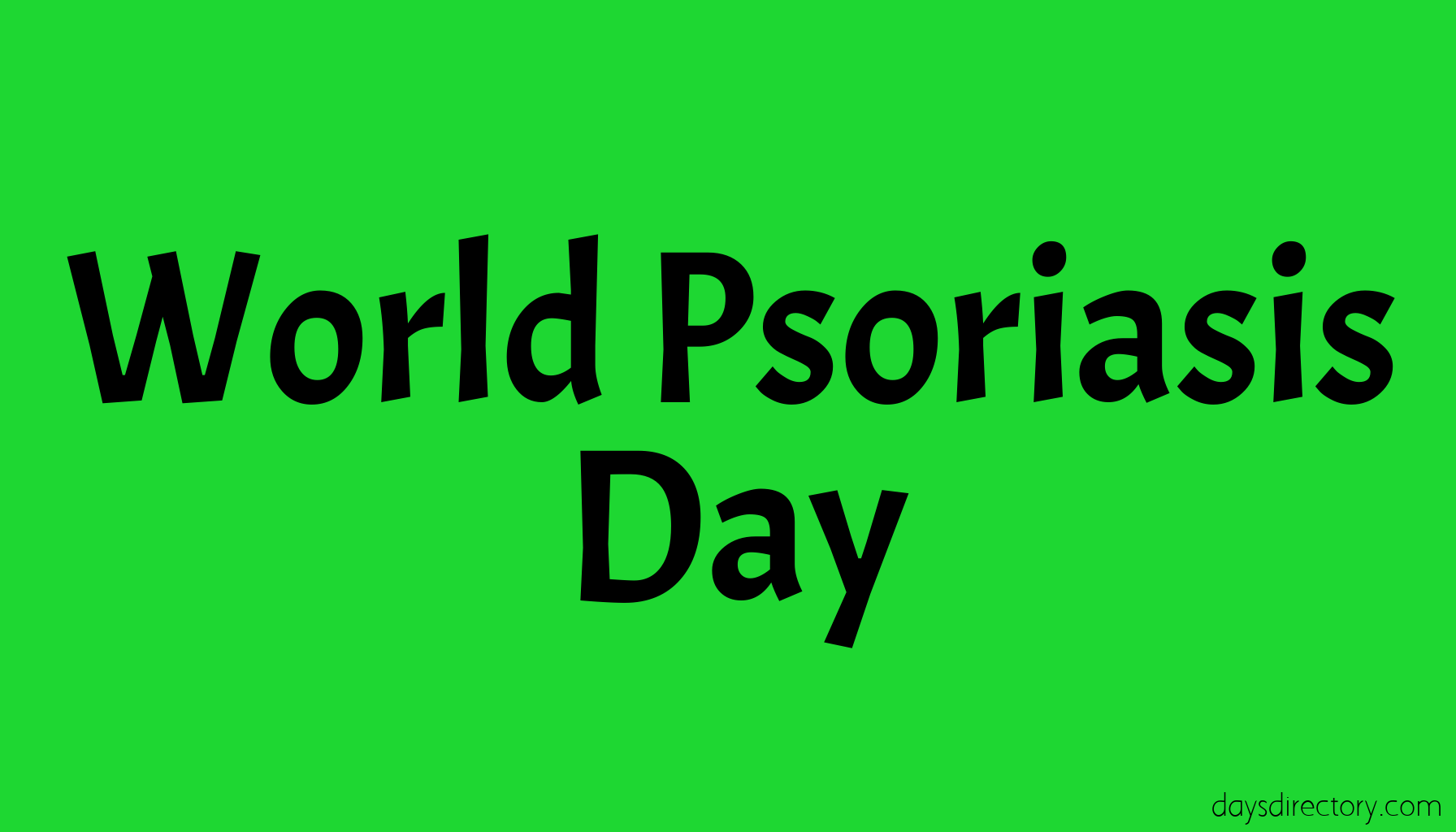 World Psoriasis Day