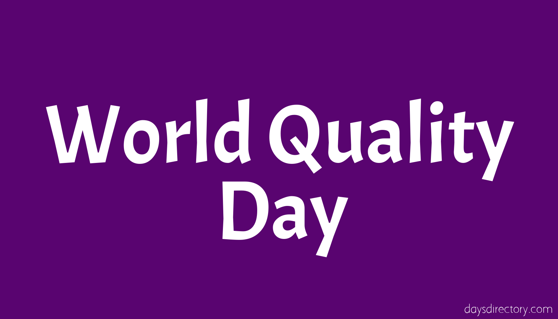 World Quality Day