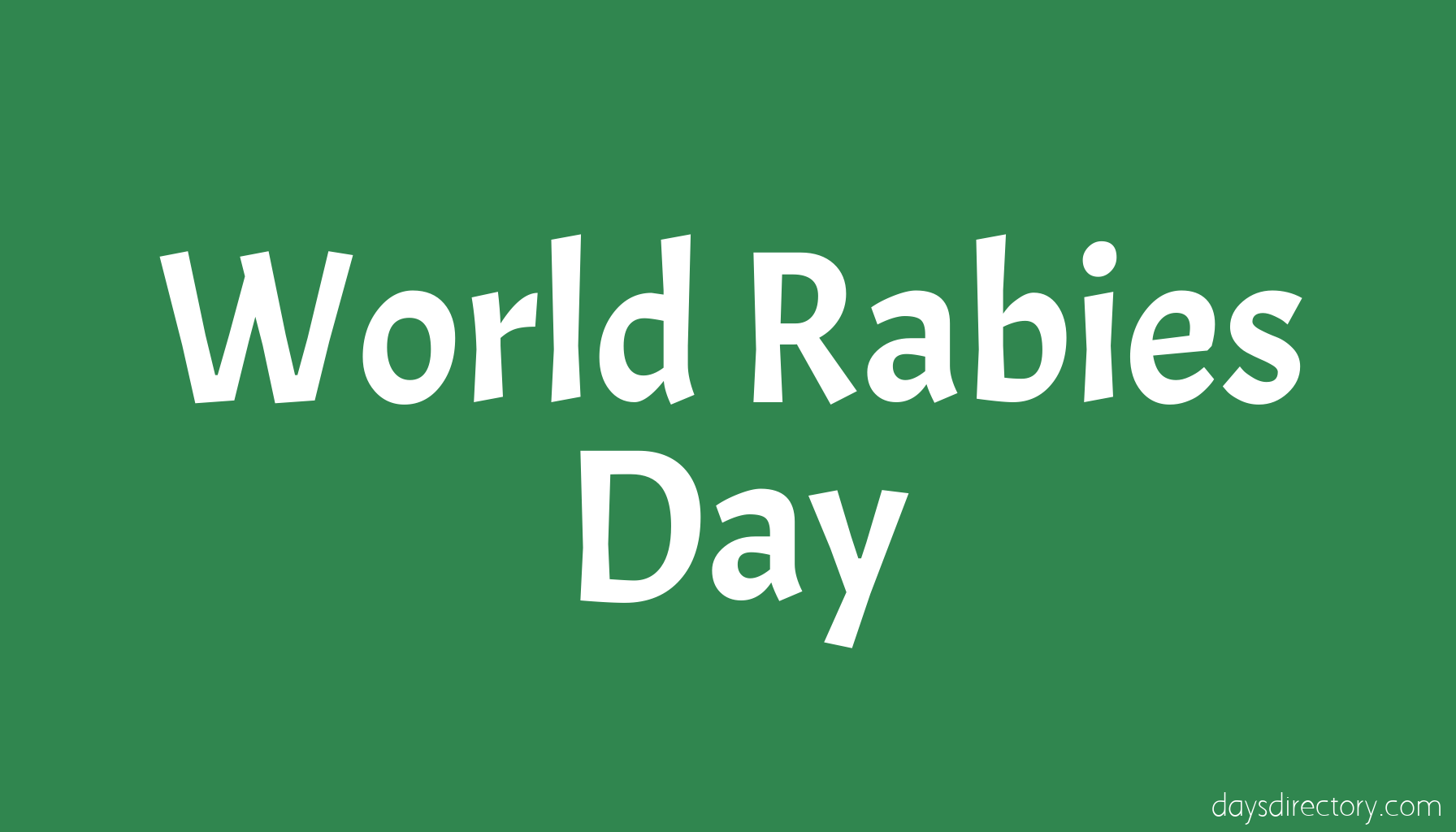World Rabies Day