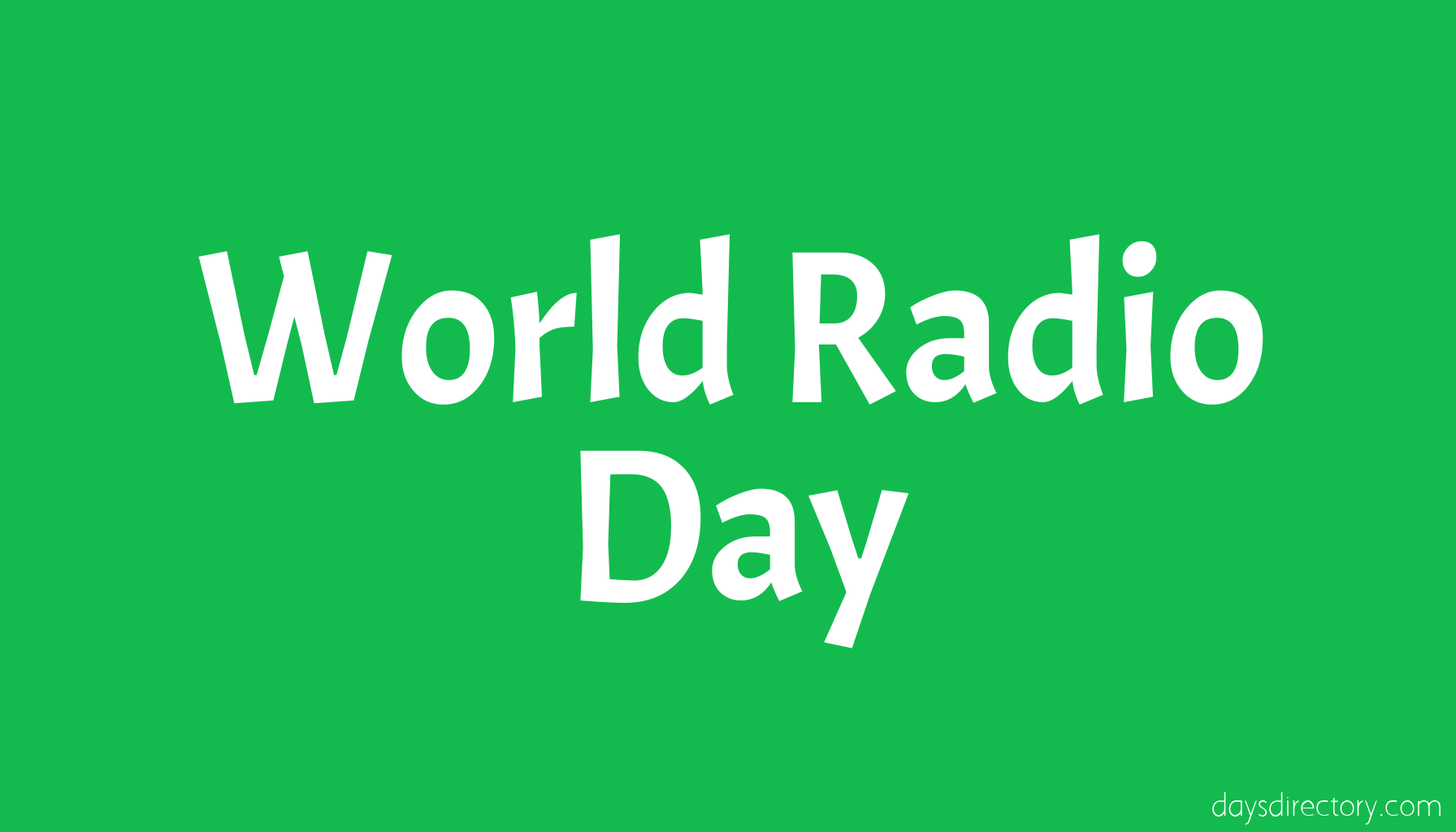 World Radio Day
