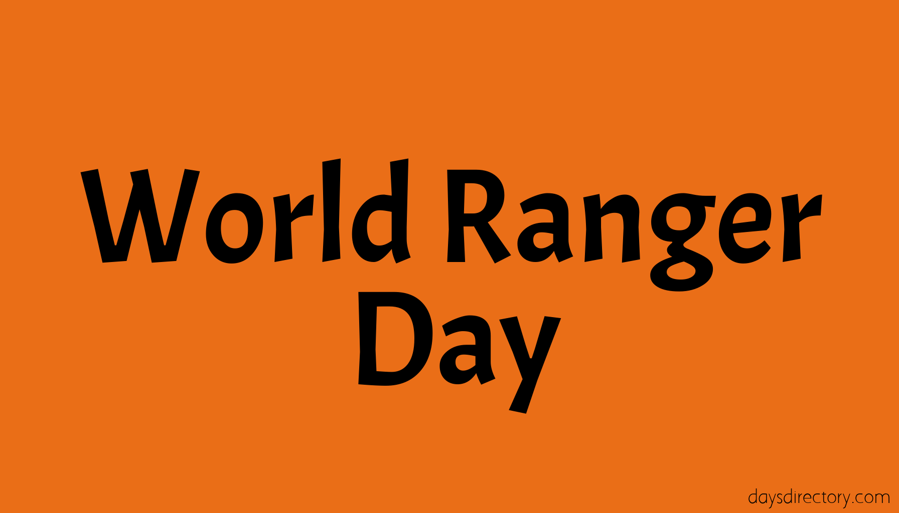 World Ranger Day