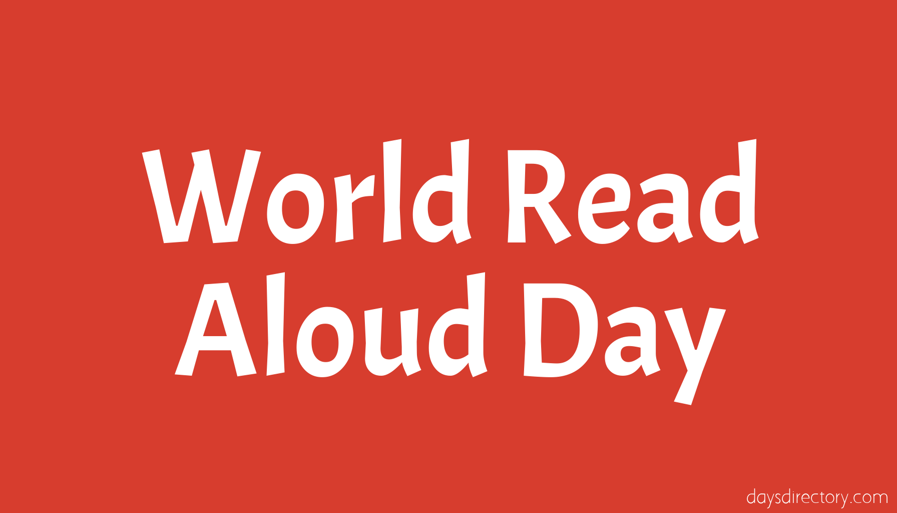 World Read Aloud Day