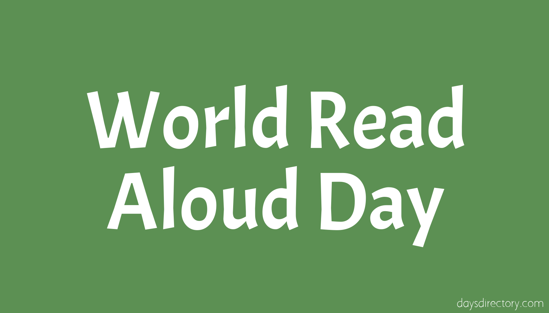 World Read Aloud Day