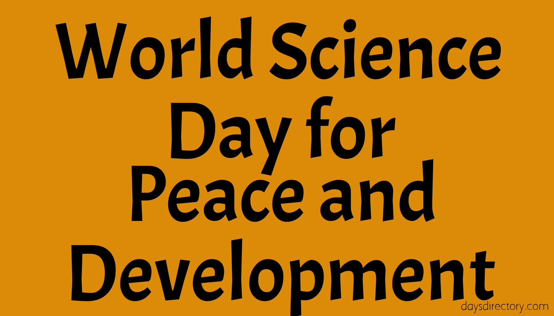 World Science Day for Peace and Development