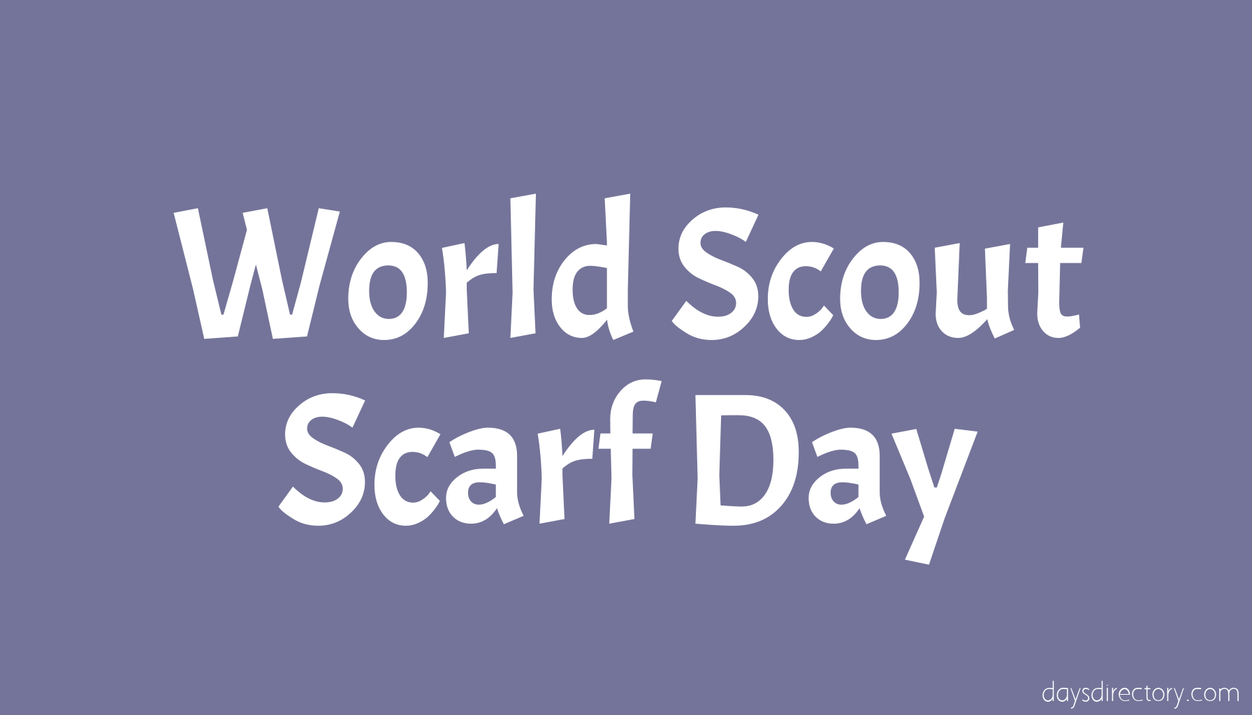 World Scout Scarf Day