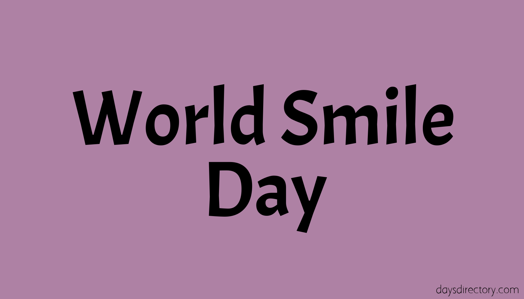 World Smile Day