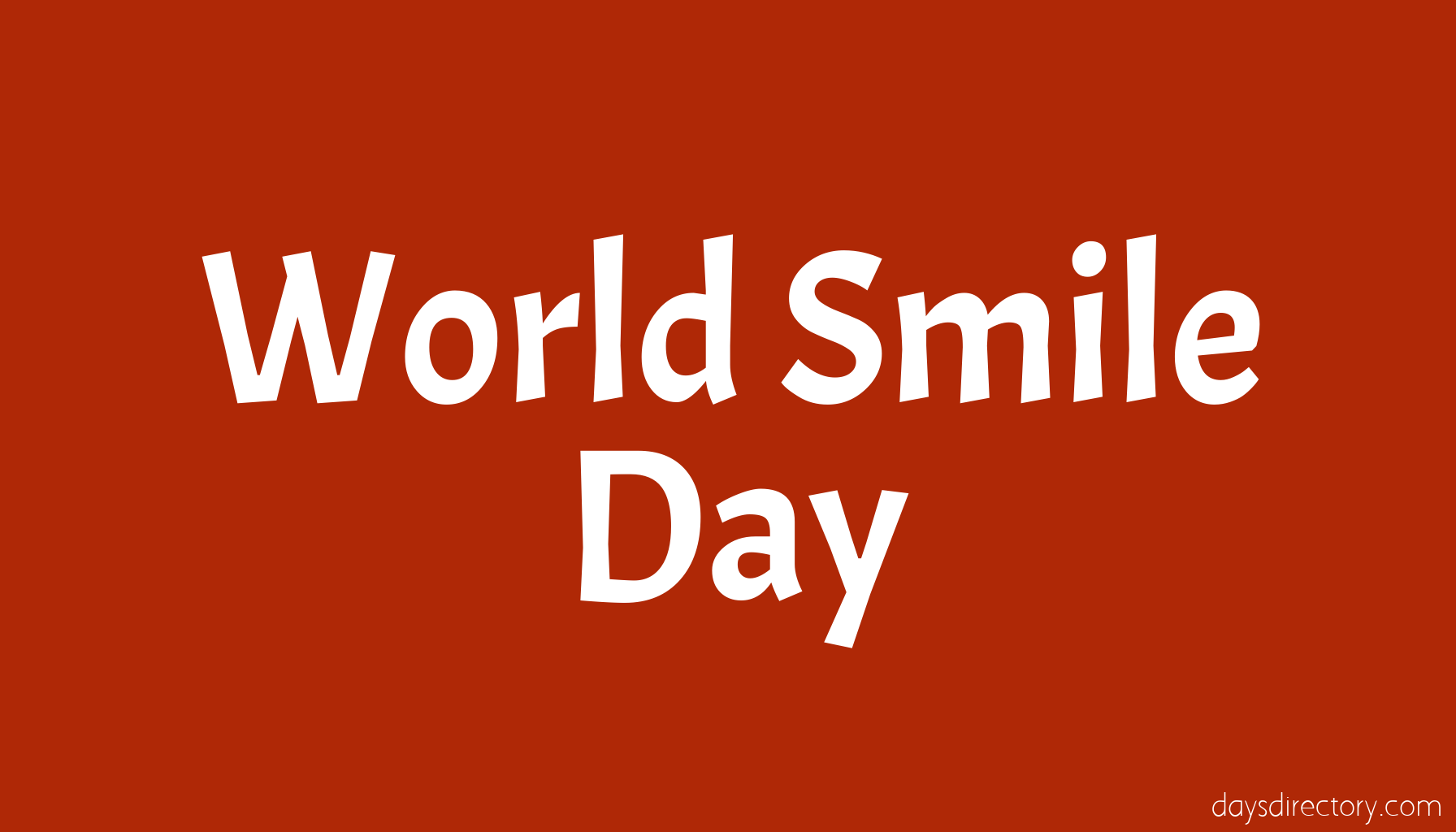 World Smile Day
