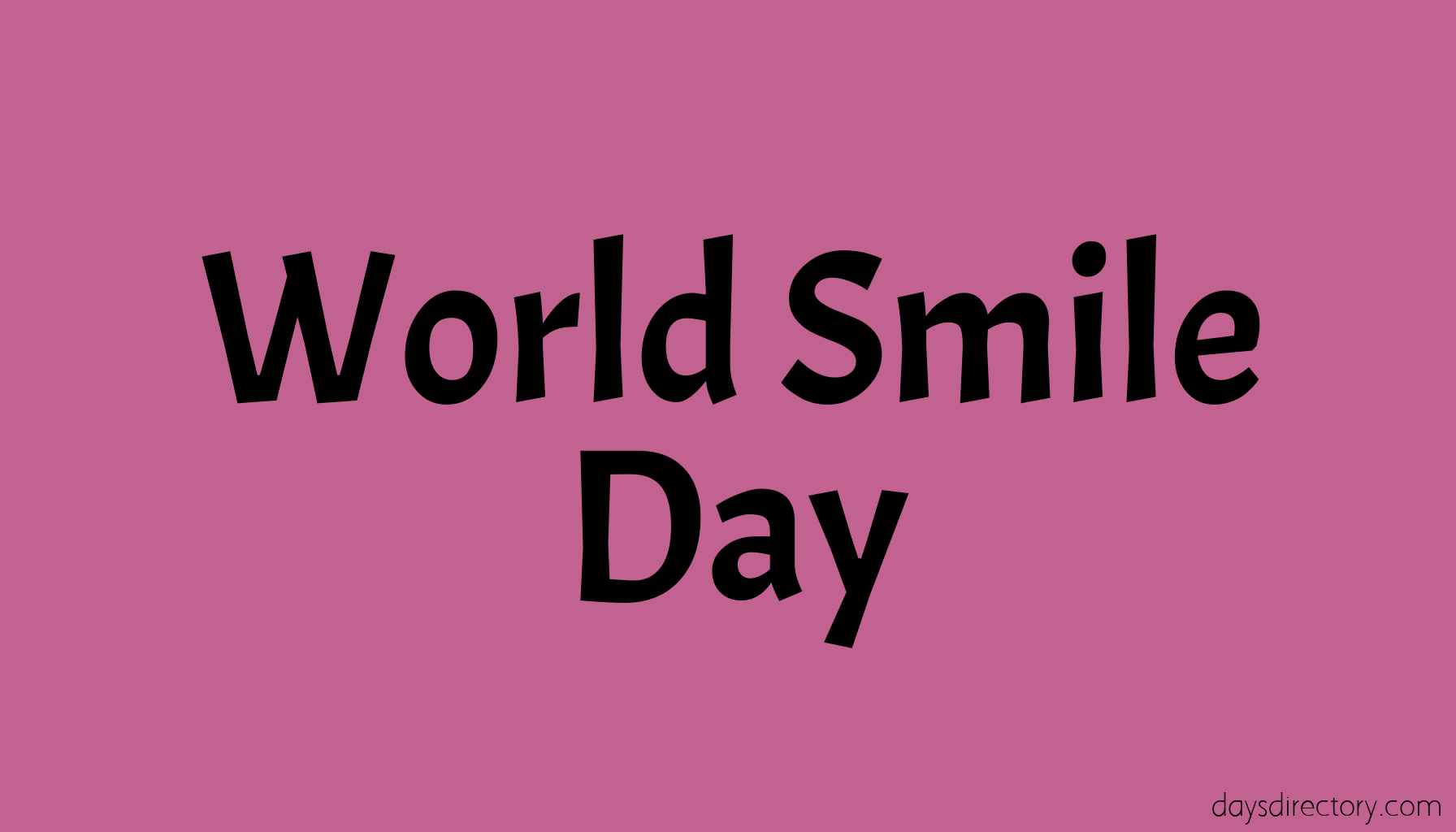 World Smile Day