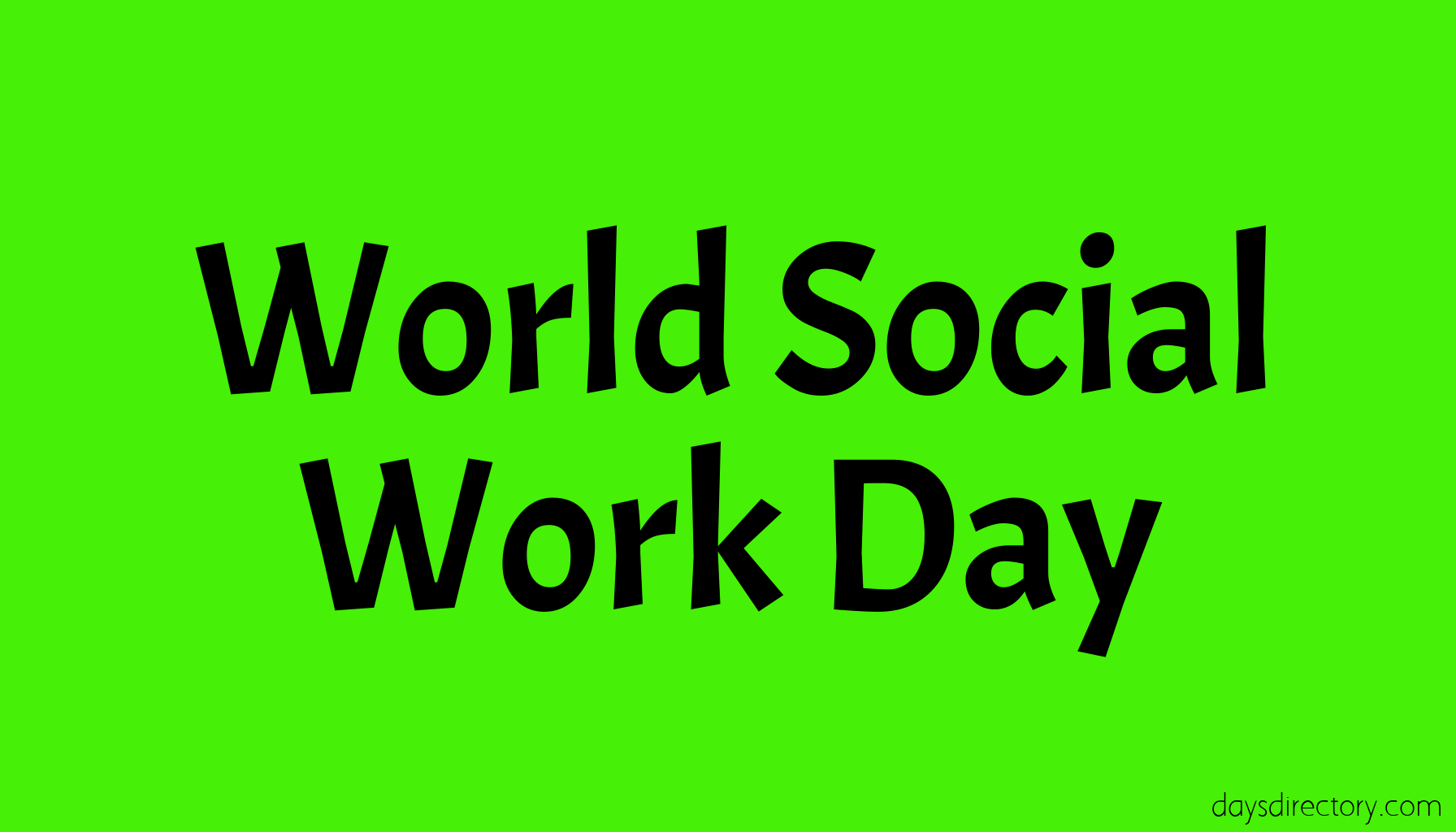 World Social Work Day