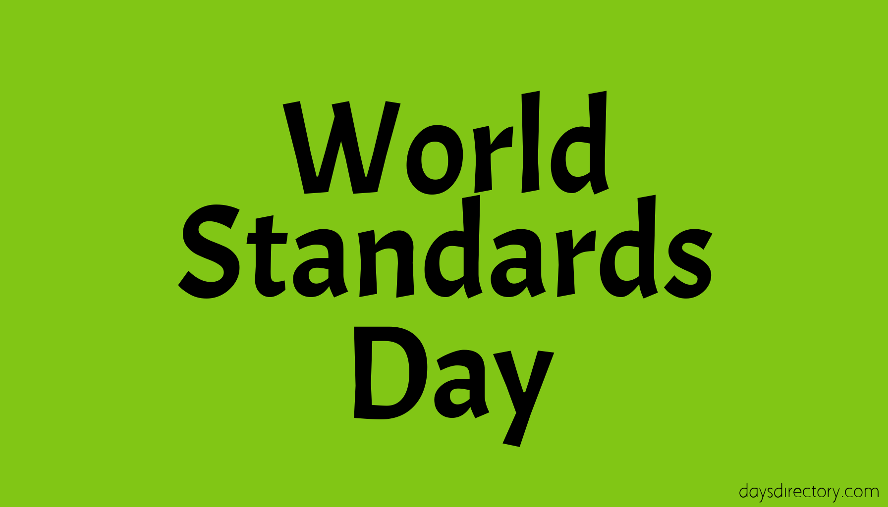 World Standards Day