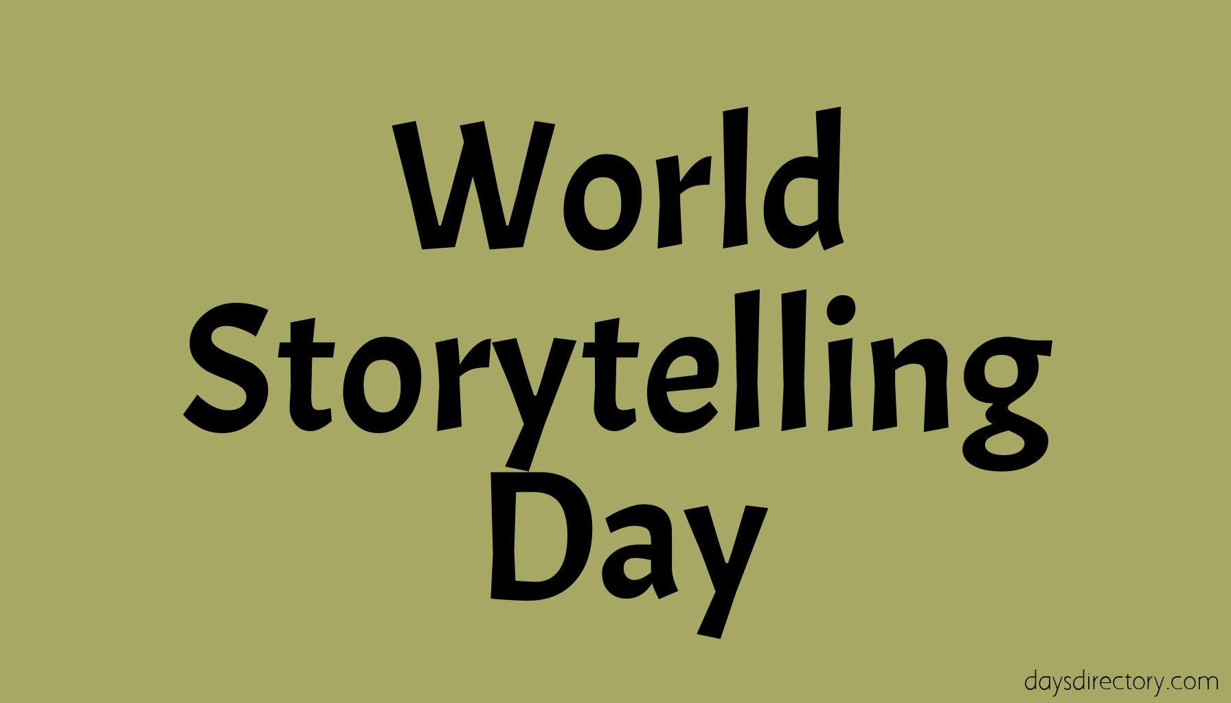 World Storytelling Day