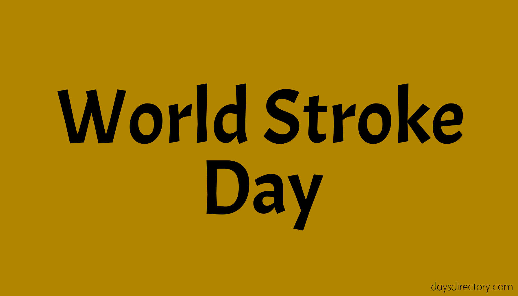 World Stroke Day