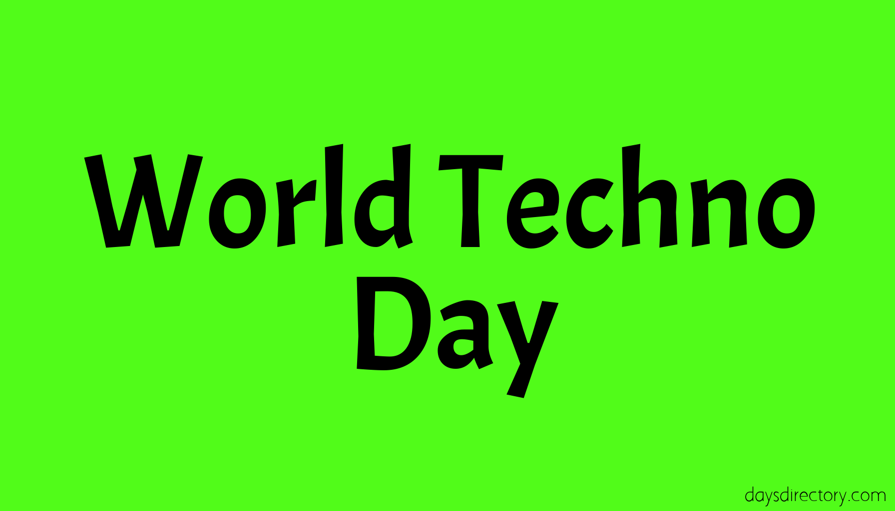 World Techno Day