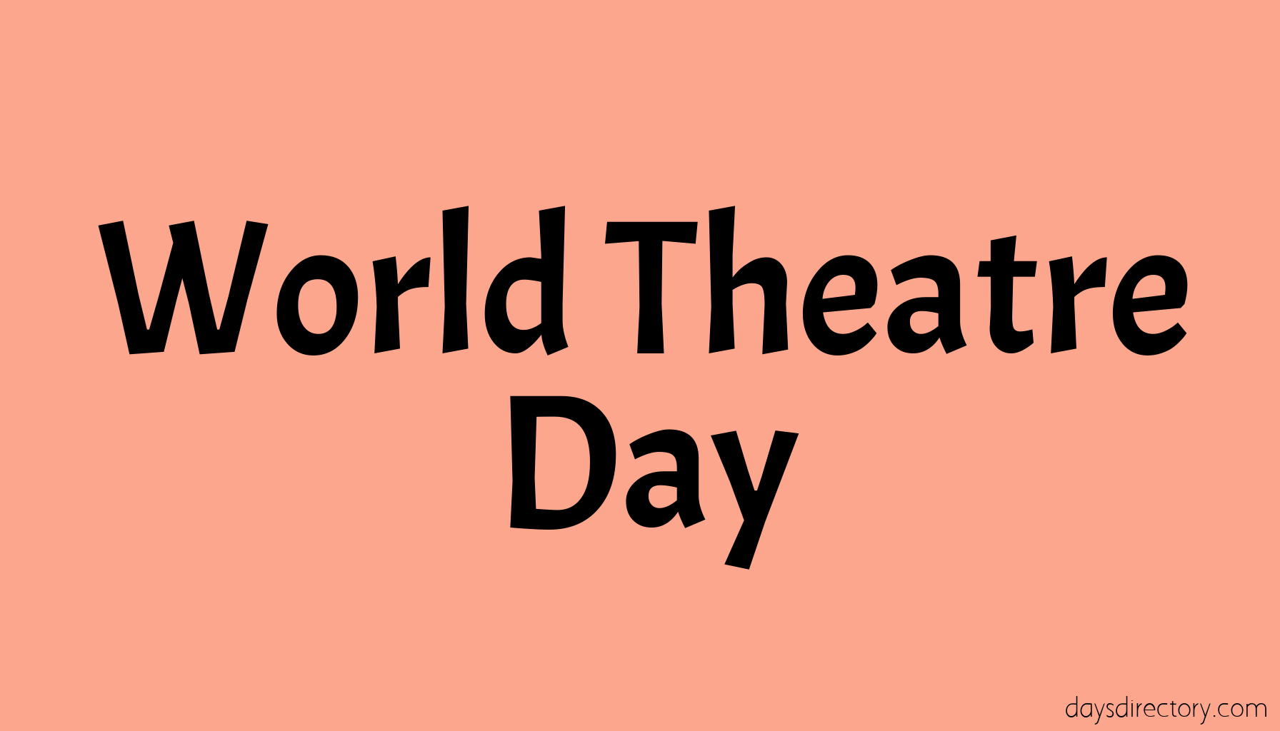 World Theatre Day
