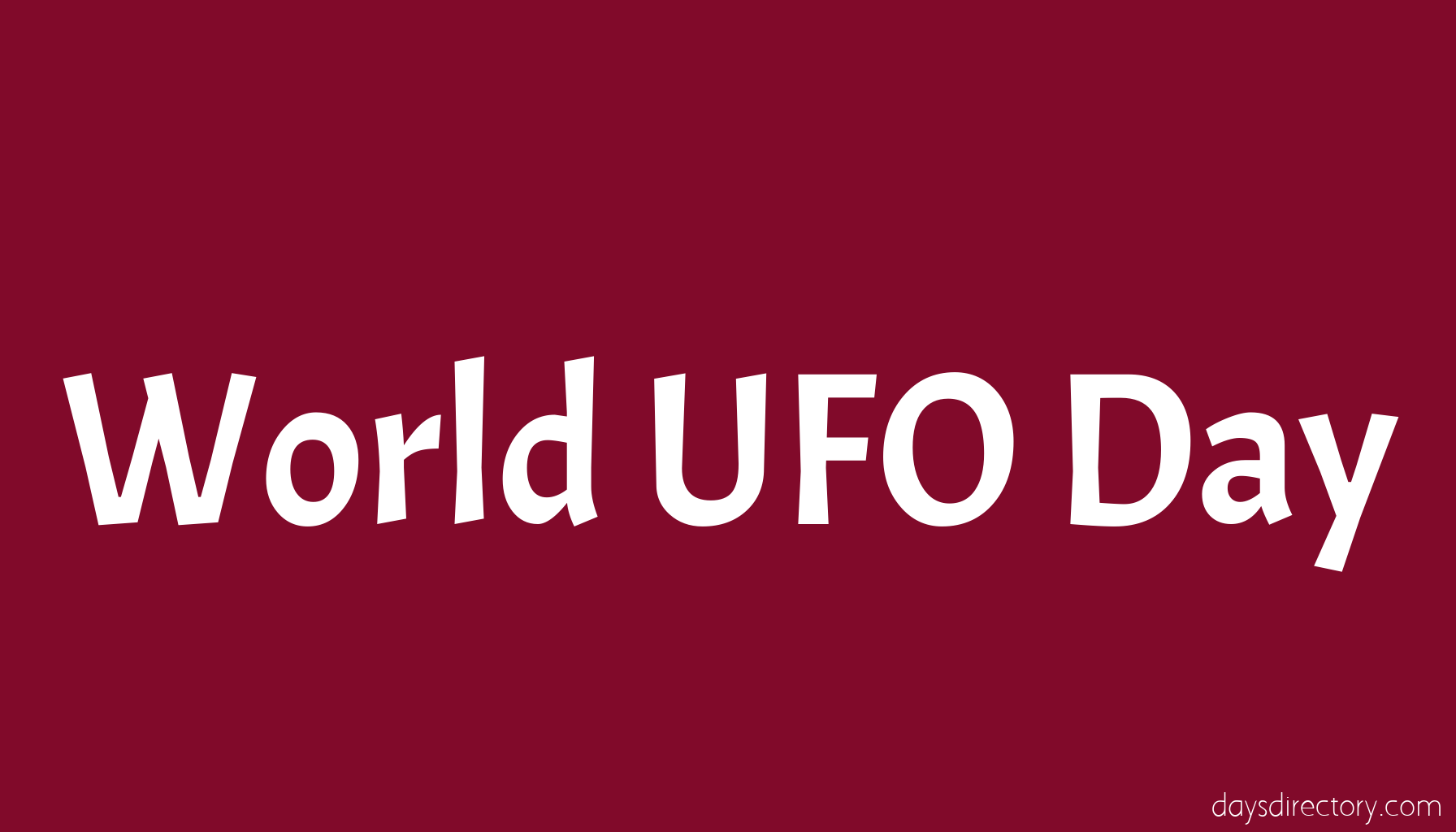 World UFO Day