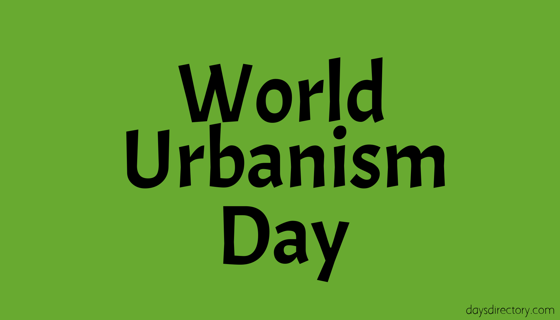 World Urbanism Day