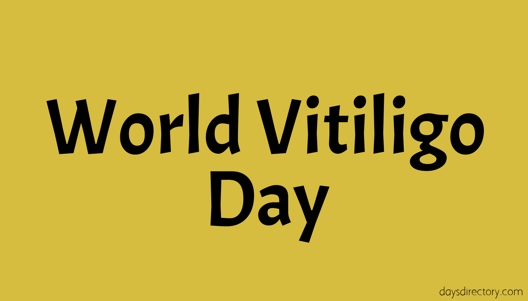 World Vitiligo Day