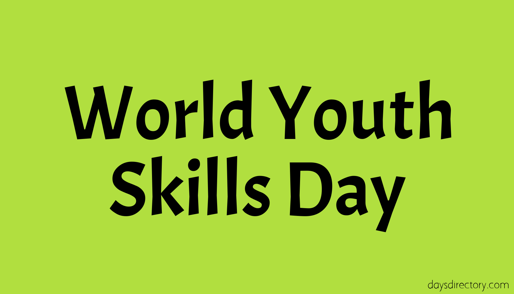 World Youth Skills Day