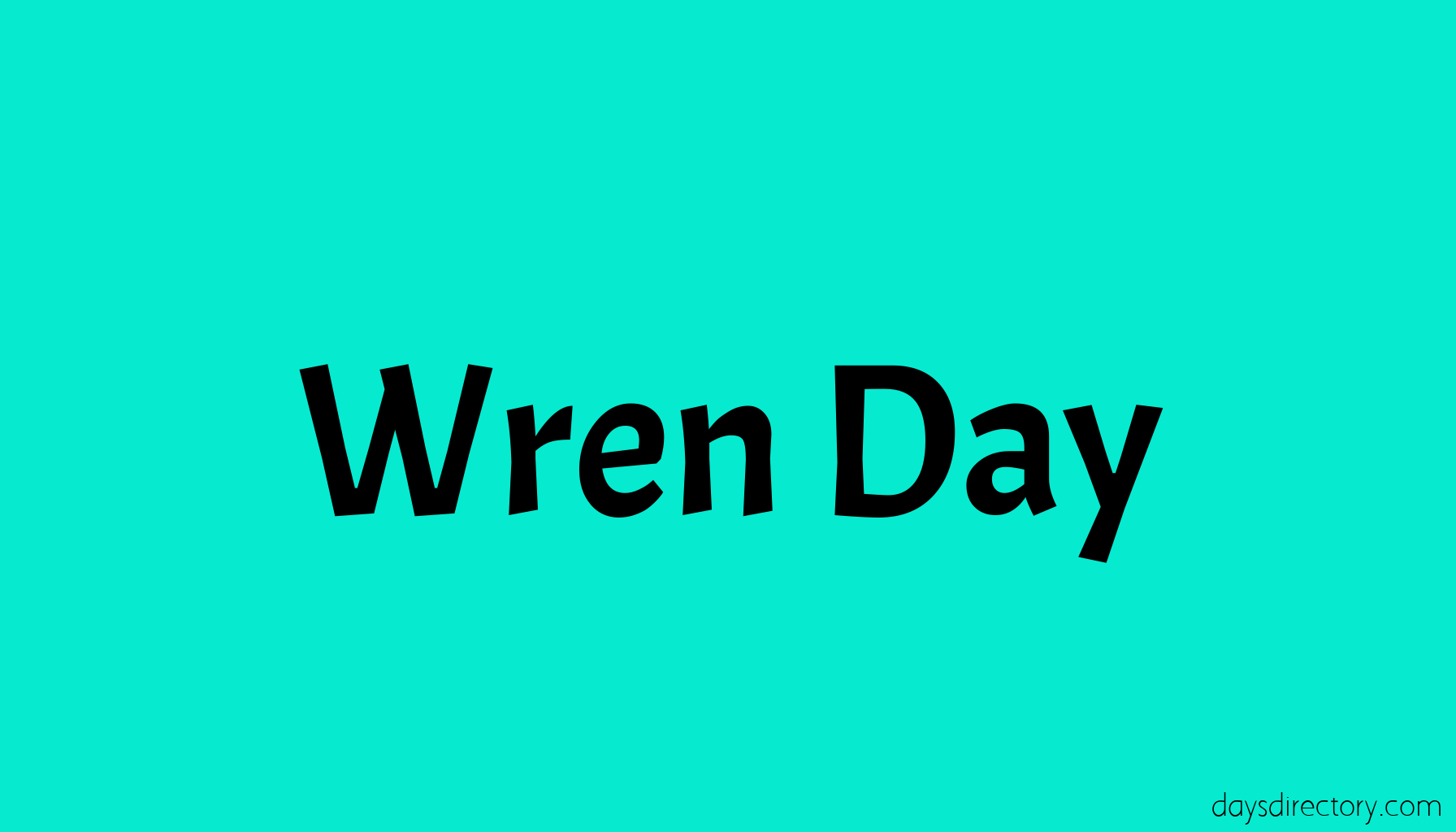 Wren Day