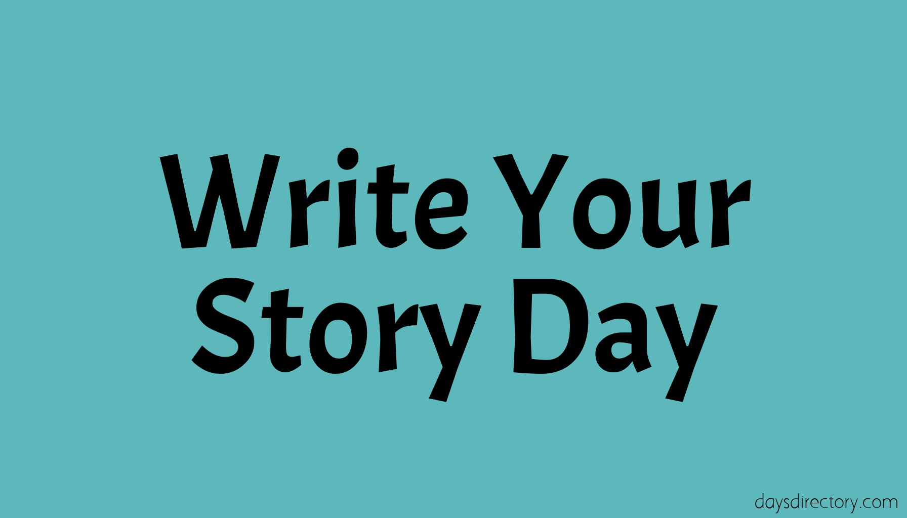 Write Your Story Day