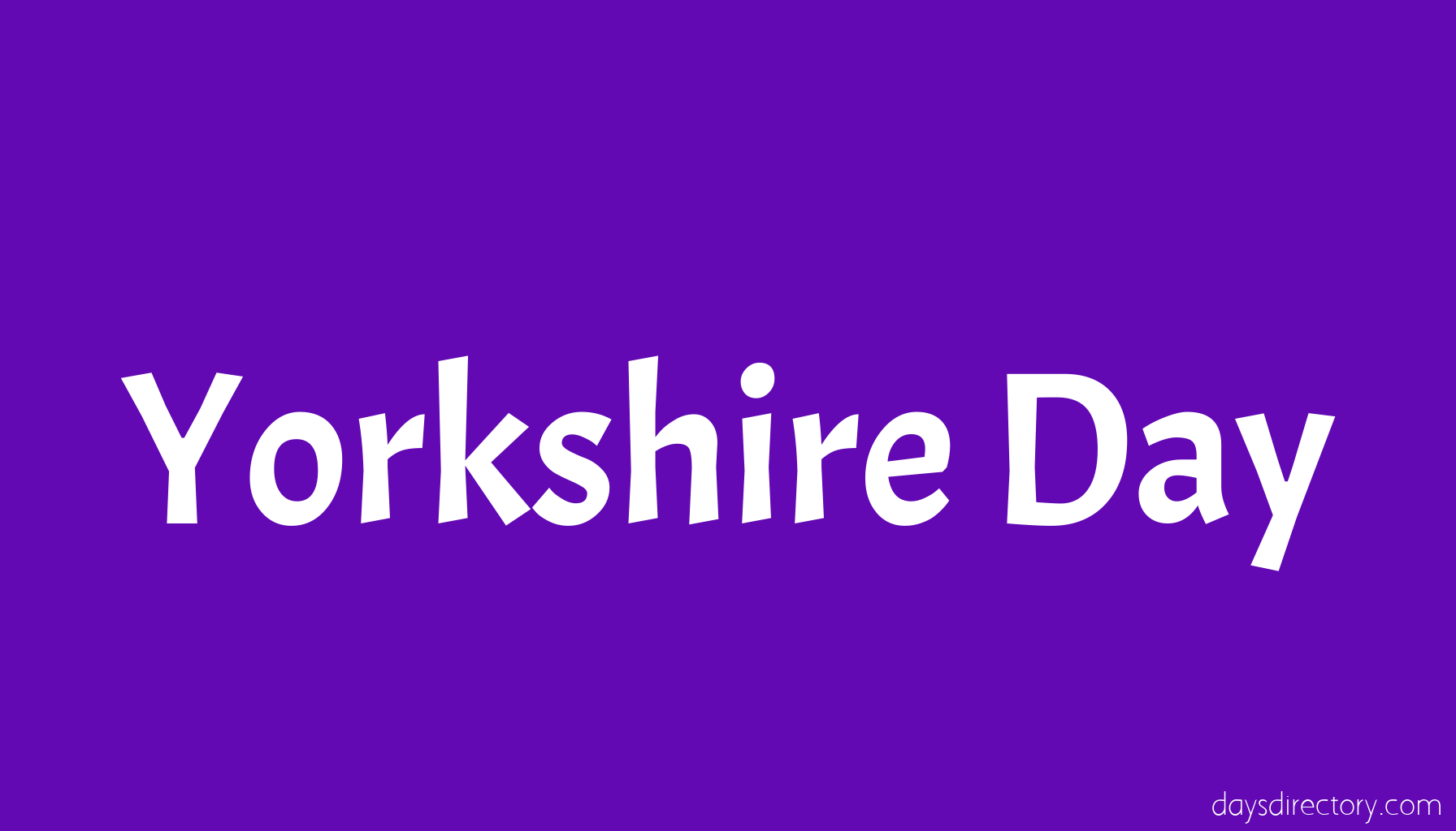 Yorkshire Day