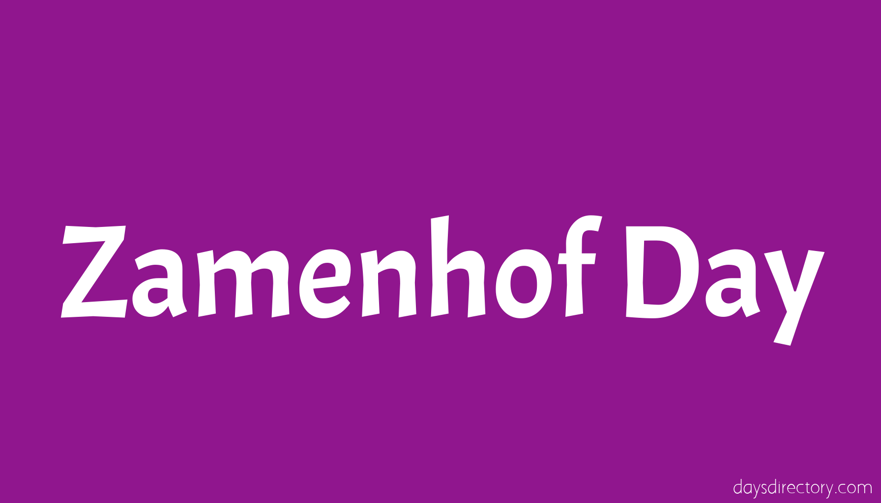 Zamenhof Day