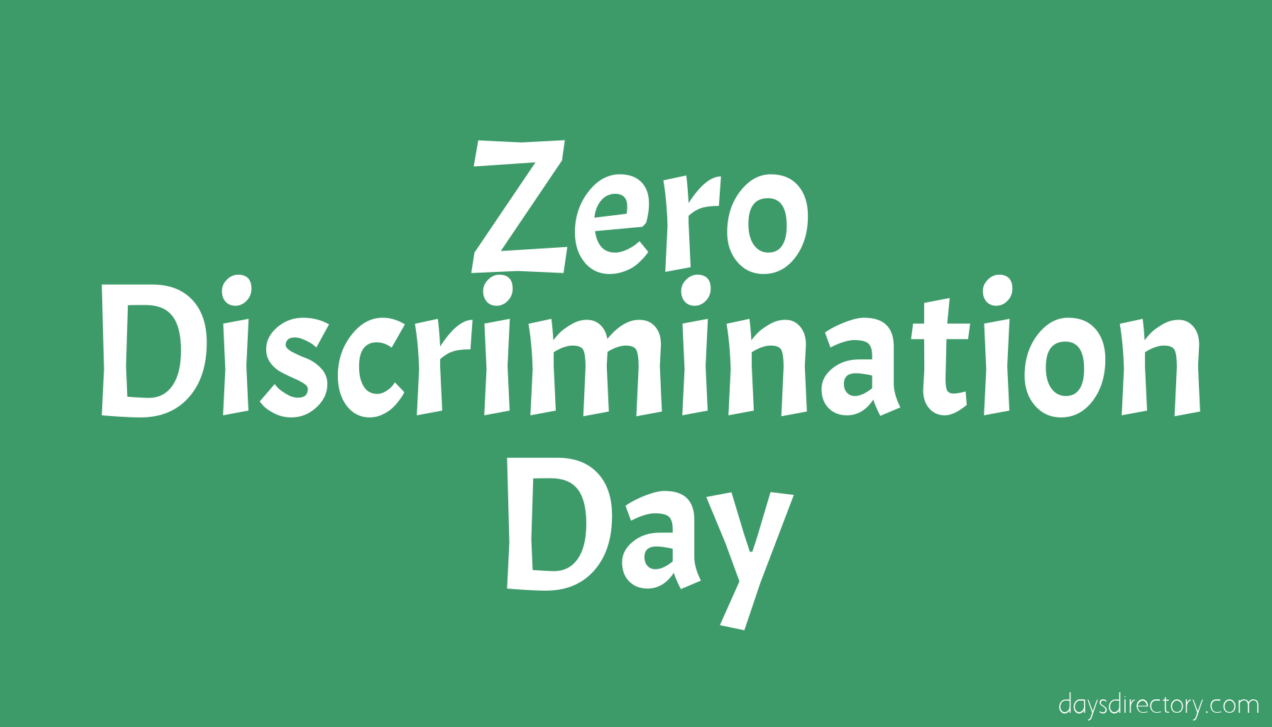 Zero Discrimination Day