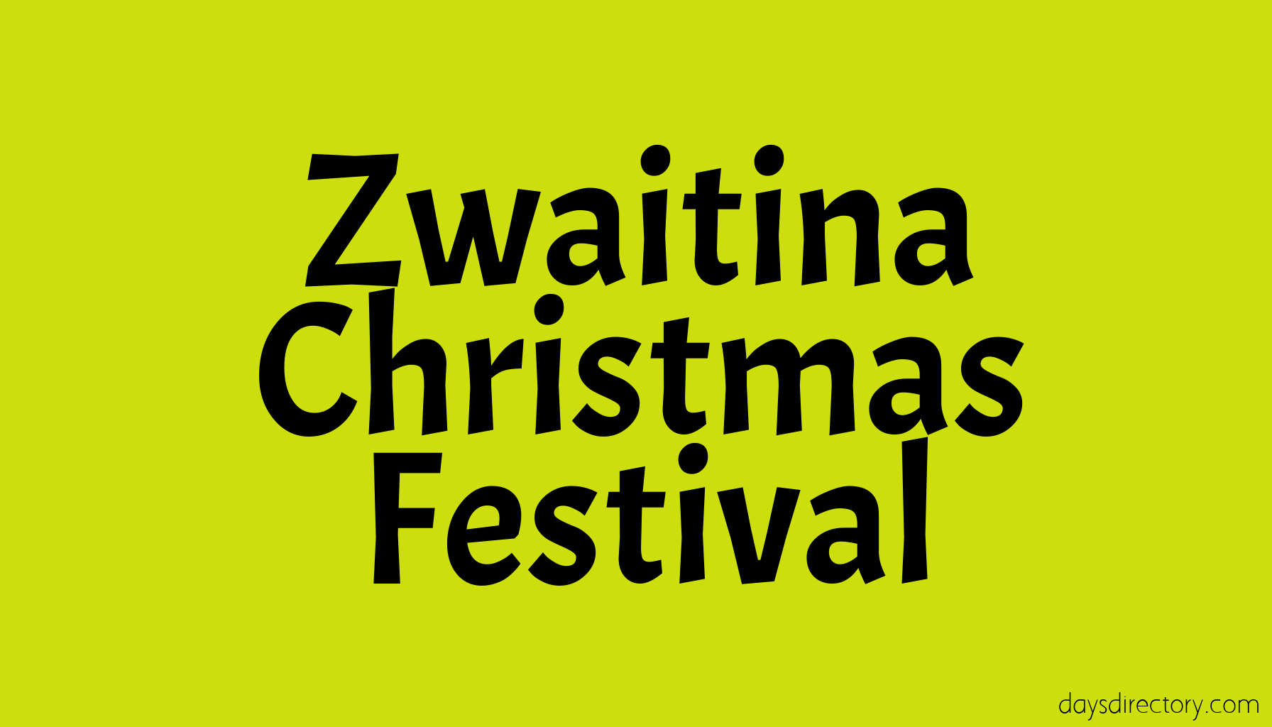 Zwaitina Christmas Festival